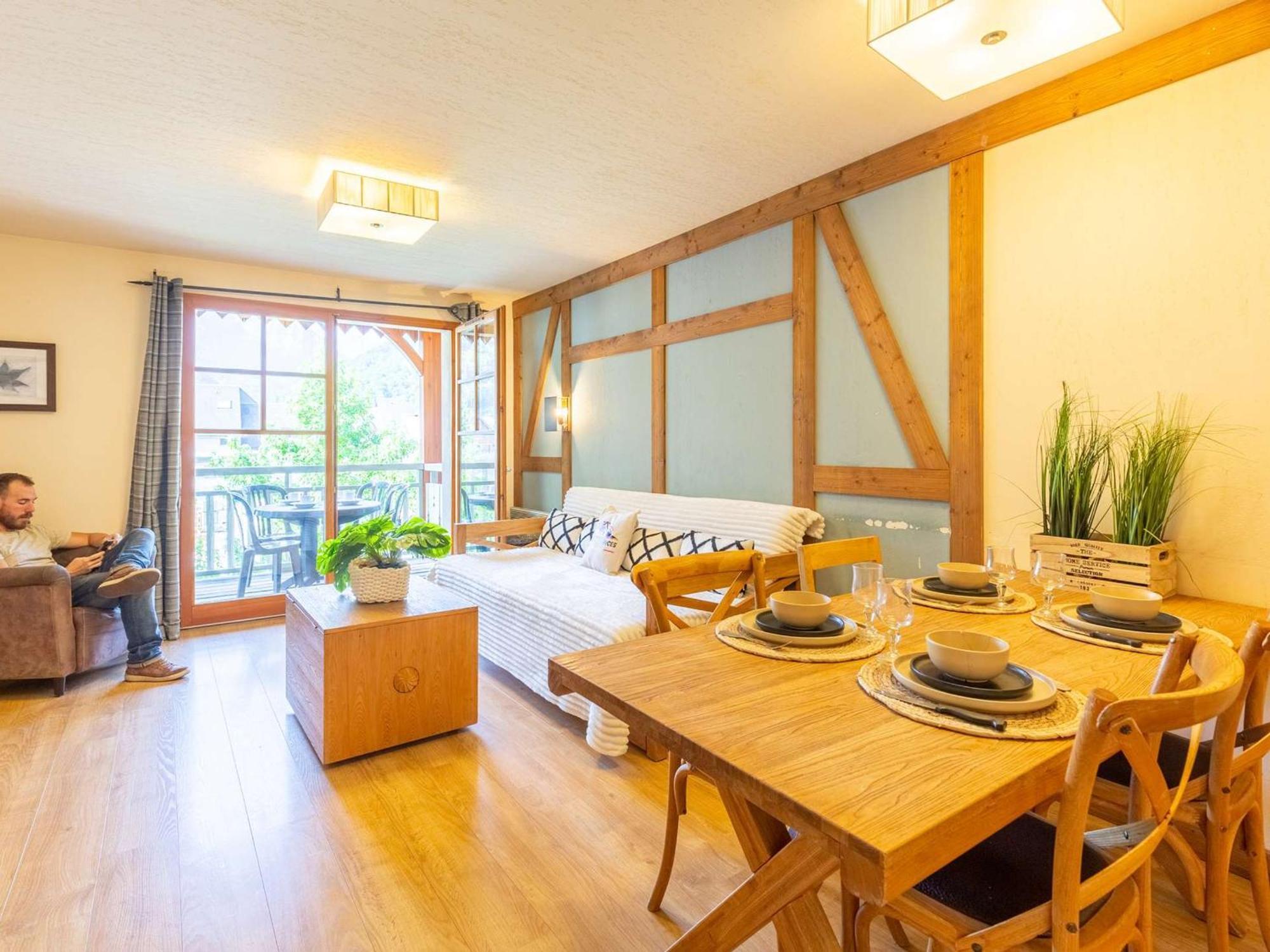 Appartement 10 Pers Avec Piscine, Sauna Et Parking En Centre-Ville De Saint-Lary-Soulan - Fr-1-296-394 Buitenkant foto
